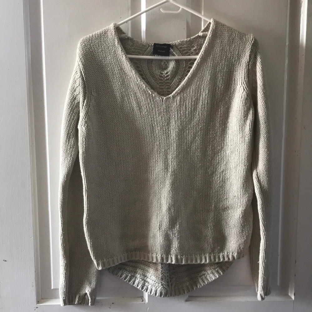 Natural wool sweater